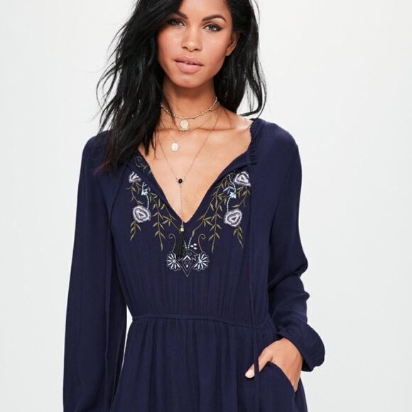 MissGuided Blue Romper  - Picture 2 of 7